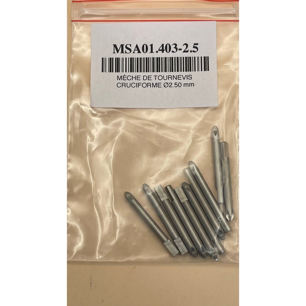 Horotec MSA01.403-2.5 Phillips Blades 2.50mm Lot New